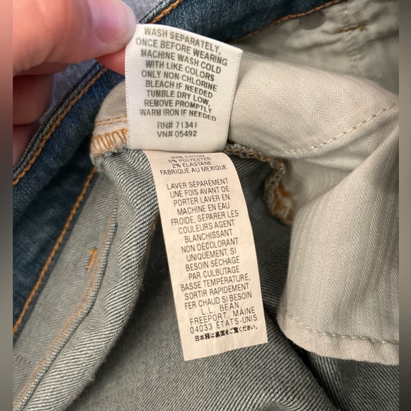 Women's L.L. Bean Jeans Classic Fit High Rise Slim Leg Jeans Size 2 - Picture 8 of 12